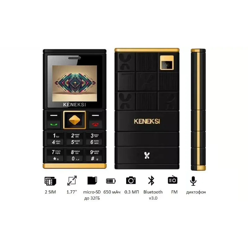 Мобільний телефон Keneksi M1 (4623720681487), Black