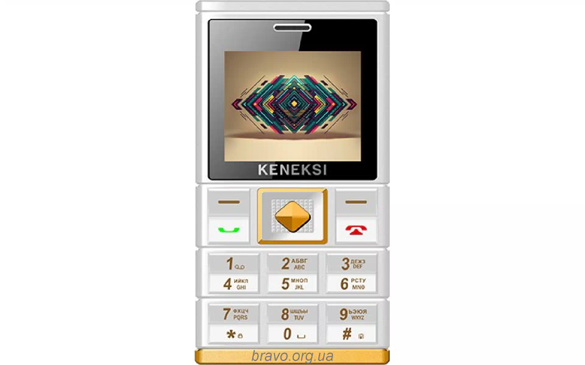 الهاتف المحمول Keneksi M1, White (4623720681494) الهاتف المحمول Keneksi M1, White (4623720681494)