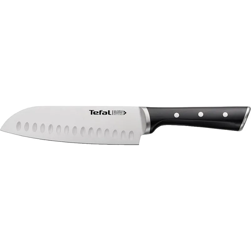 Cuchillo santoku Tefal Ice Force, Black (K2320614)