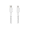 Cabo de carregamento e sincronização Belkin USB-C - Lightning, White (CAA004BT2MWH)