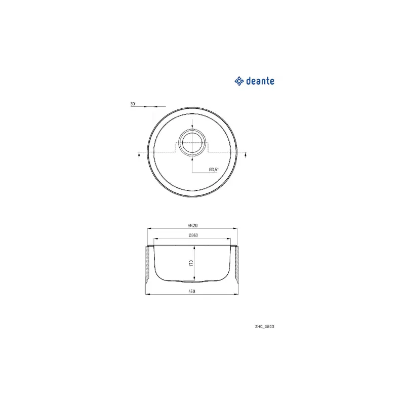 Kuhinjsko korito Deante Twist, Stainless steel (ZHC_0813)