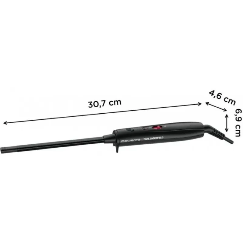 Curling iron Rowenta x Karl Lagerfeld Curls Forever, Black (CF311LF0)