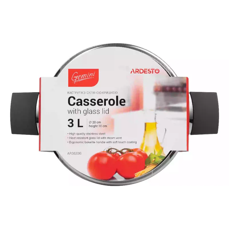 Тенджера с капак Ardesto Gemini Trento (AR3630G)