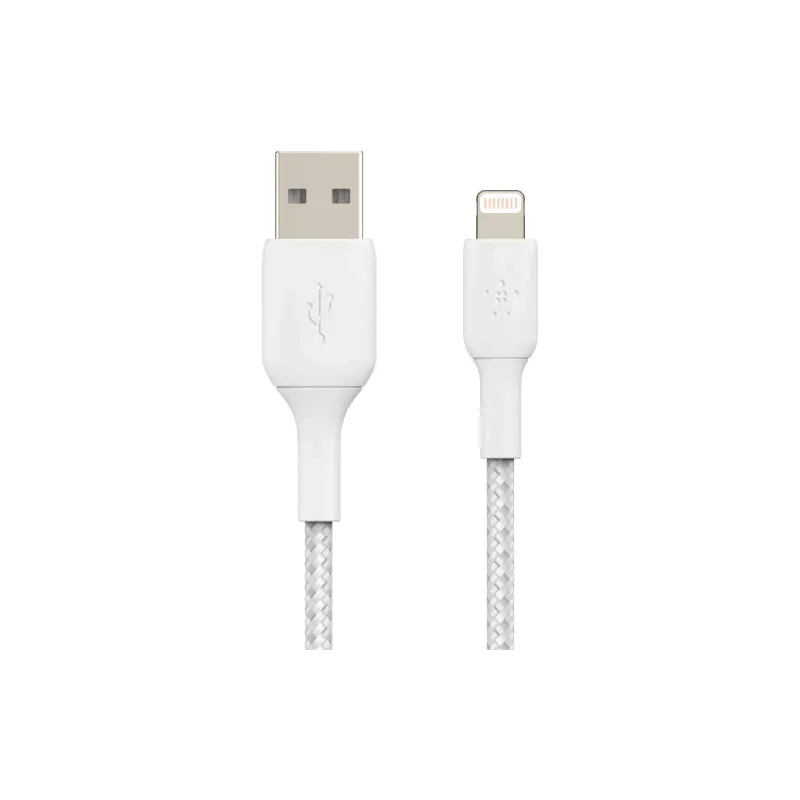 Kabel za polnjenje in sinhronizacijo Belkin USB-A - Lightning, White (CAA002BT1MWH)