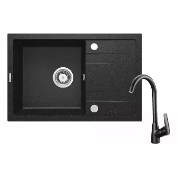 Küchenspüle + Mischbatterie Deante (ZRCB2113)
