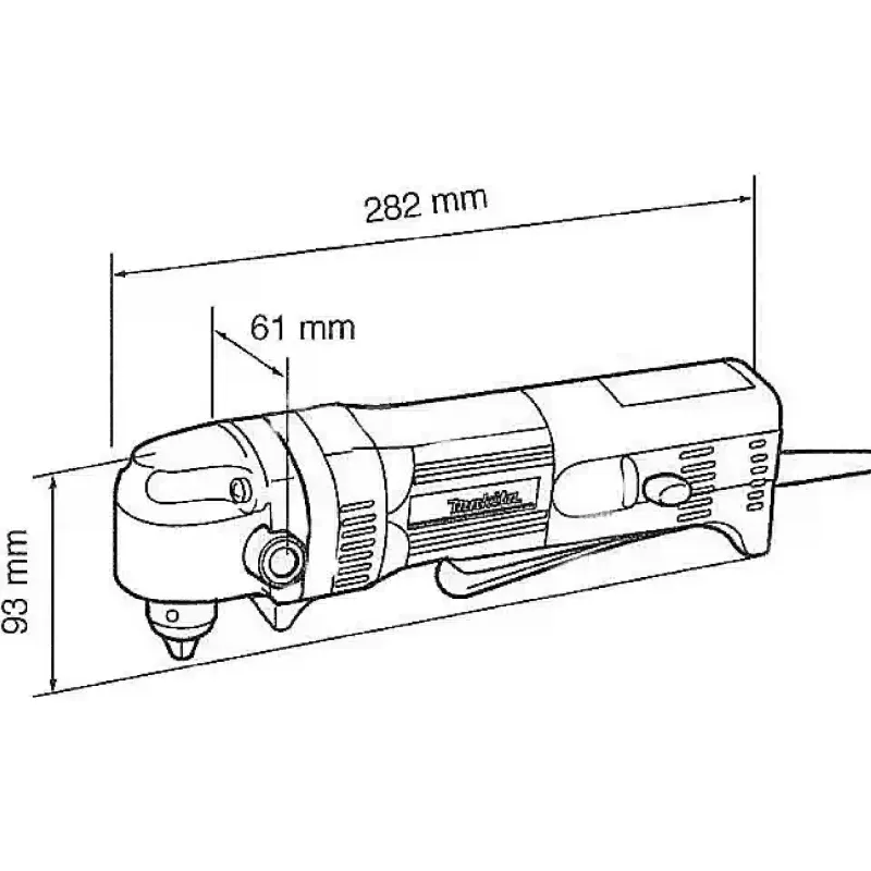 Γωνιακό τρυπάνι Makita (DA3011F)