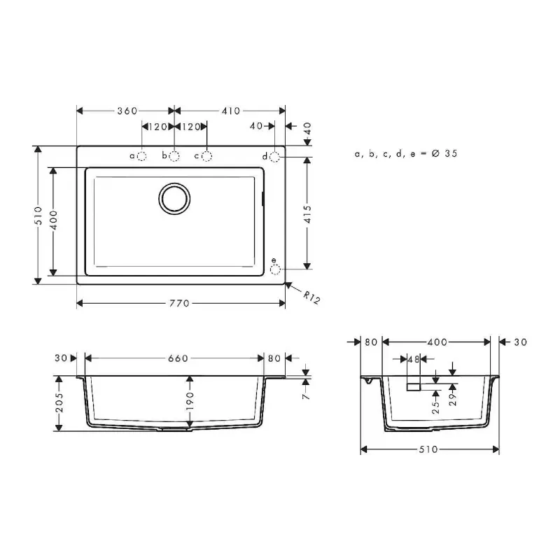 Кухненска мивка Hansgrohe, Gray (43313380)