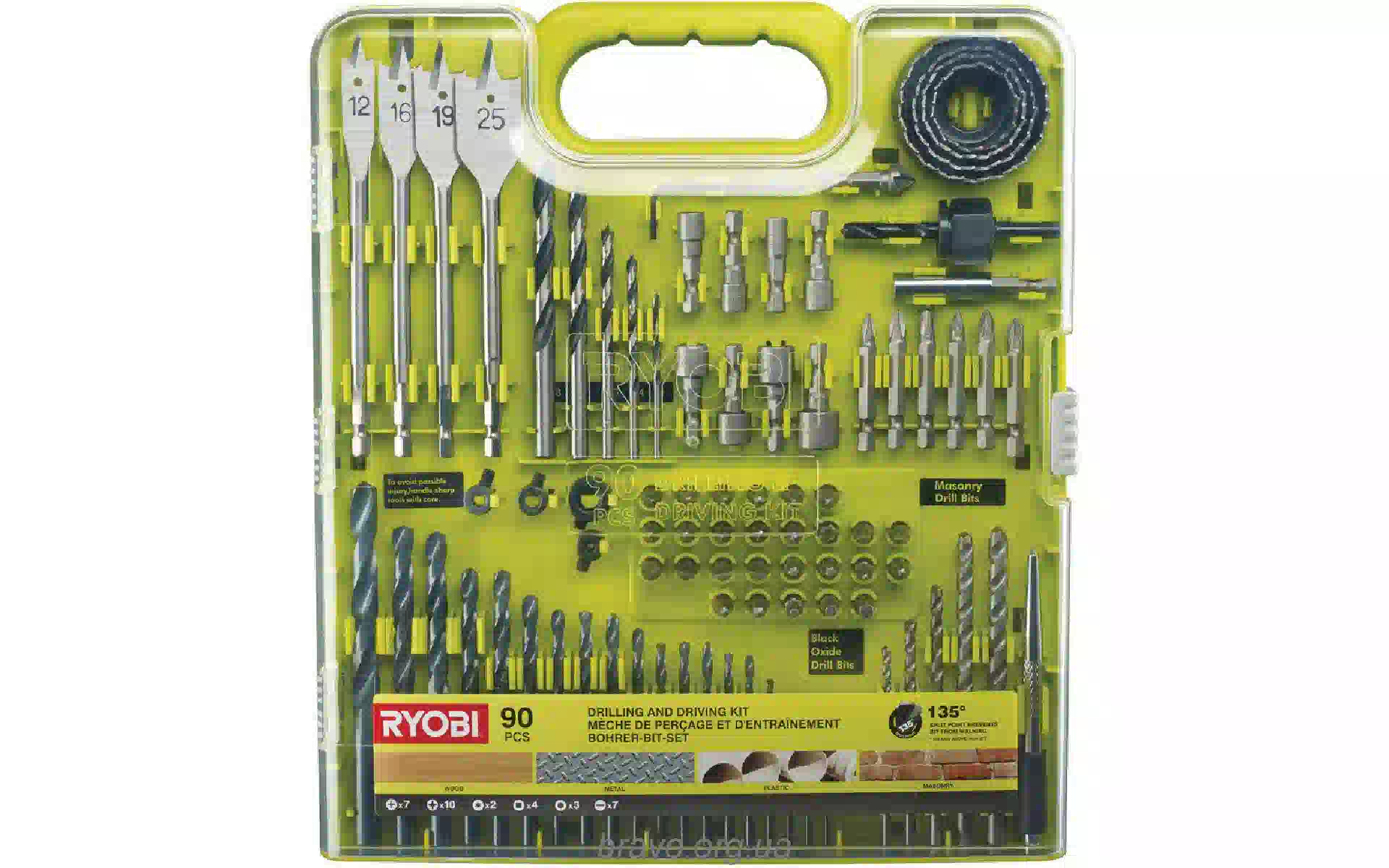 Komplet svedrov in nastavkov Ryobi RAKDD90 (5132004665) Komplet svedrov in nastavkov Ryobi RAKDD90 (5132004665)