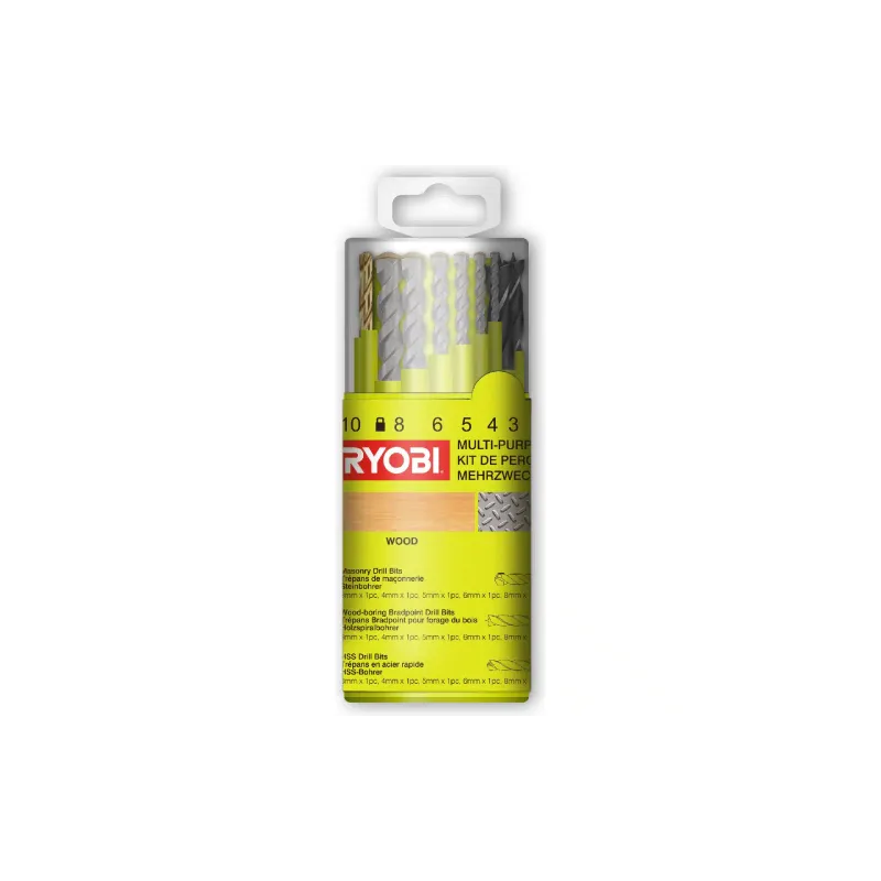 Набір свердел Ryobi RAK18DMIX (5132004669), 18 шт
