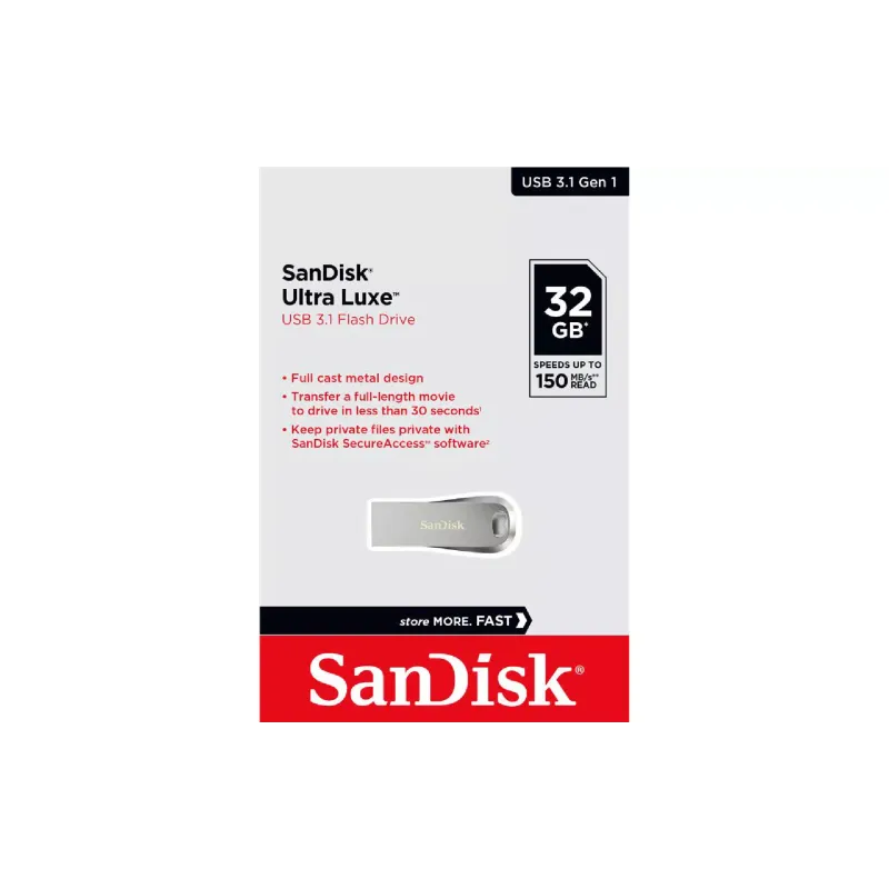 محرك أقراص USB Sandisk, Silver (SDCZ74-032G-G46)