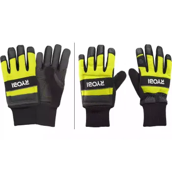 Рукавички робочі Ryobi RAC258M (5132005710), M, коз'я шкіра, Black/Yellow