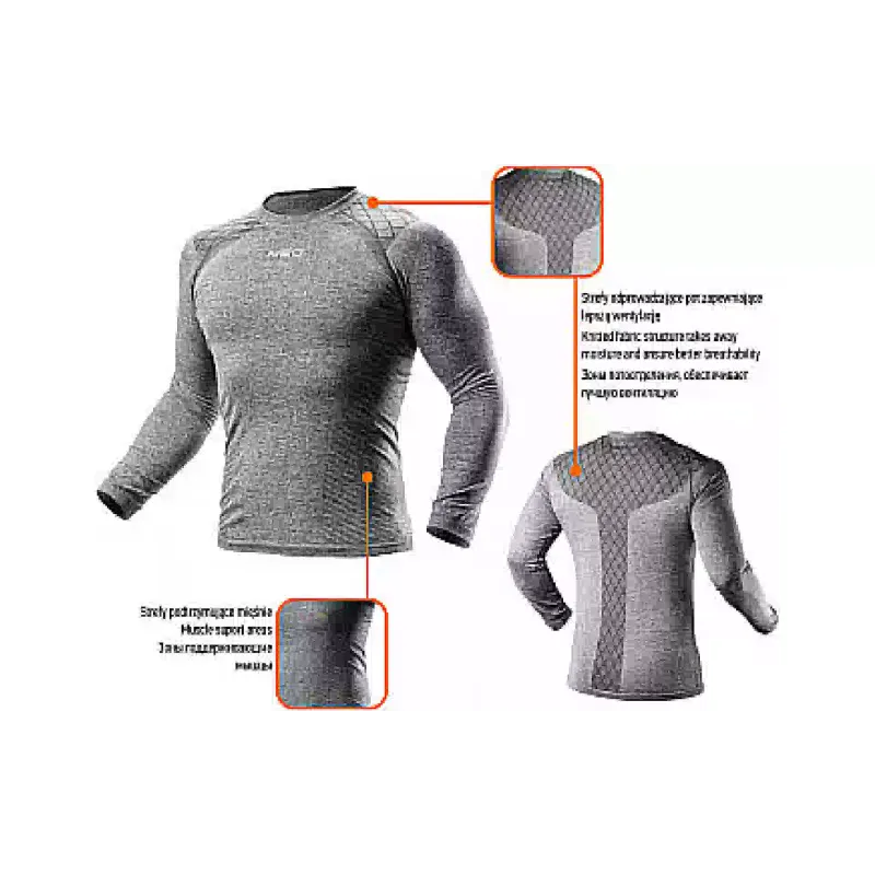 Μπλουζάκι Neo Tools, Gray (81-660-L/XL)