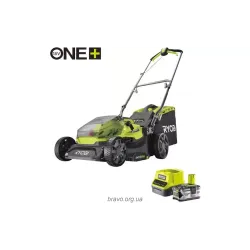 Газонокосарка Ryobi ONE+ RY18LM37A-140 (5133004578), акумуляторна, 45 л, 37 см Газонокосарка Ryobi ONE+ RY18LM37A-140 (5133004578), акумуляторна, 45 л, 37 см