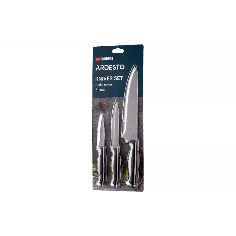 Komplet nožev Ardesto Gemini Gourmet, Black (AR2103BL)