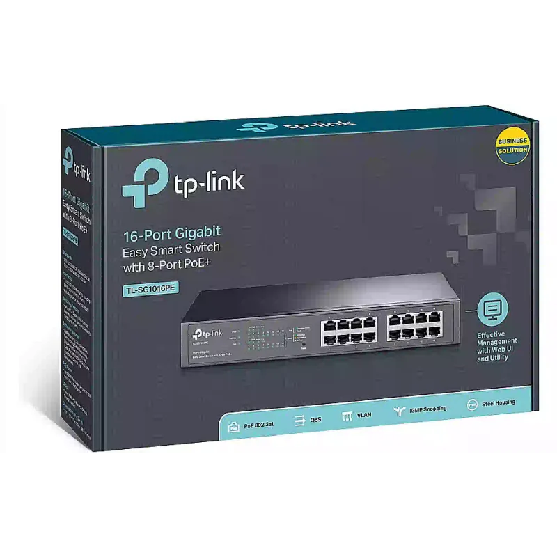 Превключвател TP-Link (TL-SG1016PE)