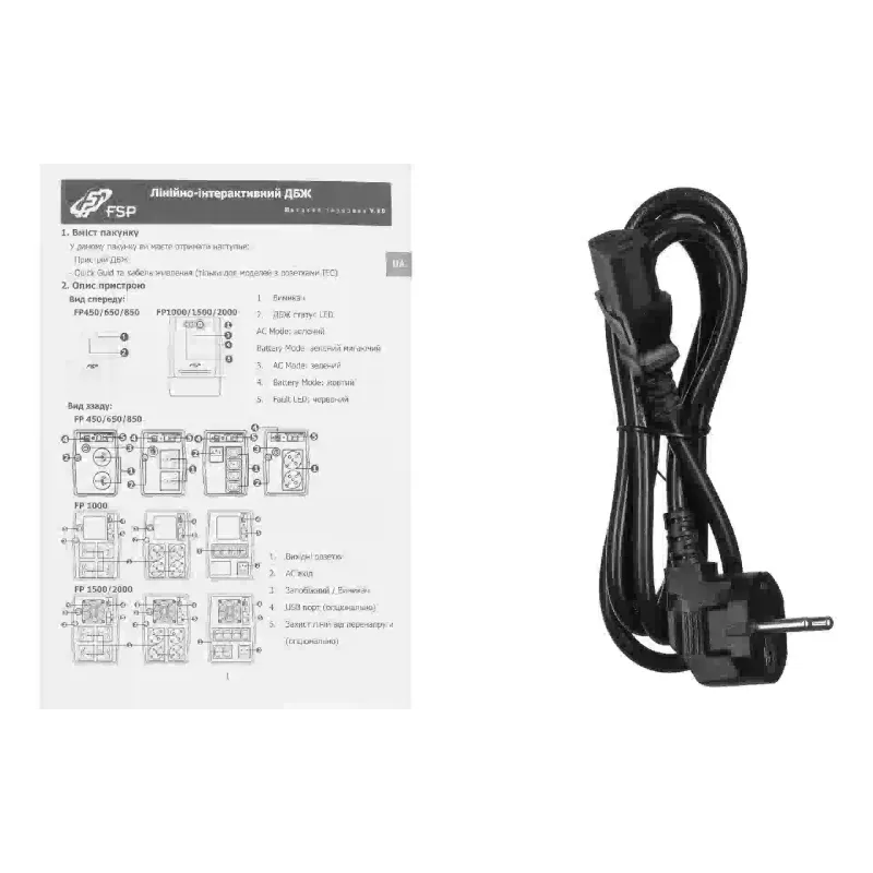 Источник бесперебойного питания FSP UPS  FP650 (PPF3601406)