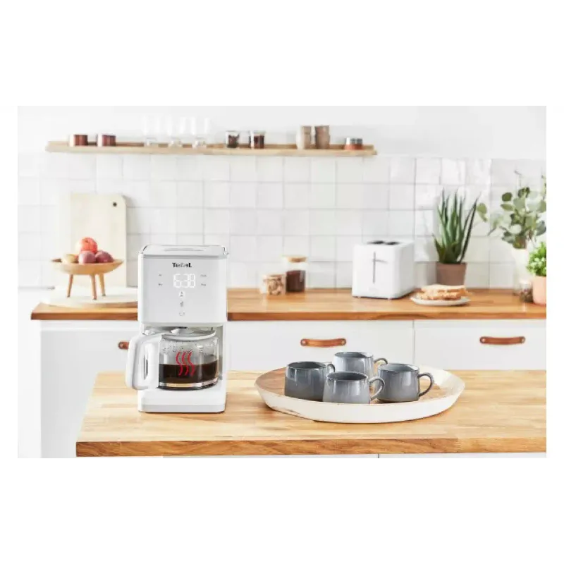Cafeteira de gotejamento Tefal Sense, White (CM693110)