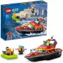 Constructor LEGO City Fire Fire Rescue Boat (60373)