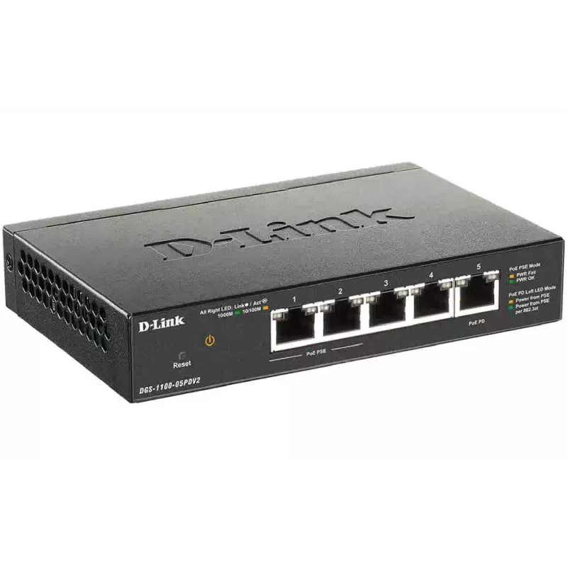 Превключвател D-Link (DGS-1100-05PDV2)