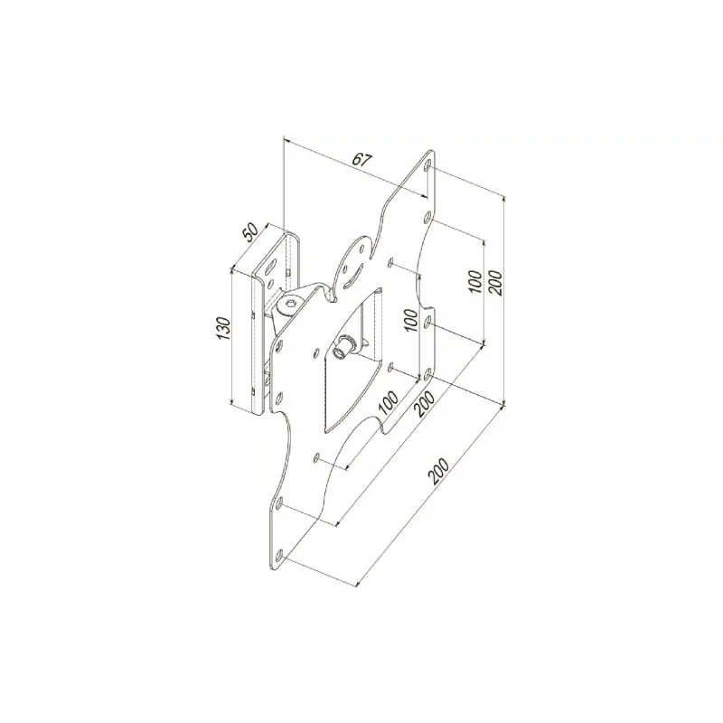 Кріплення для монітора KSL 19"-43"  (WMB-4022T)