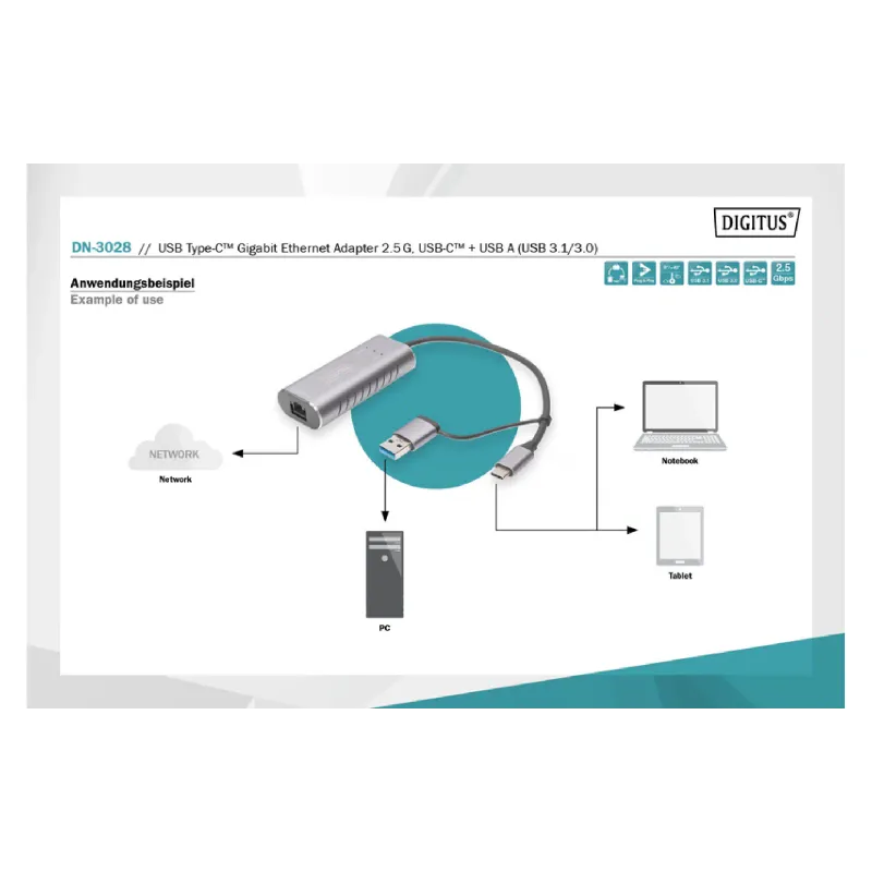 Адаптер Digitus  (DN-3028)