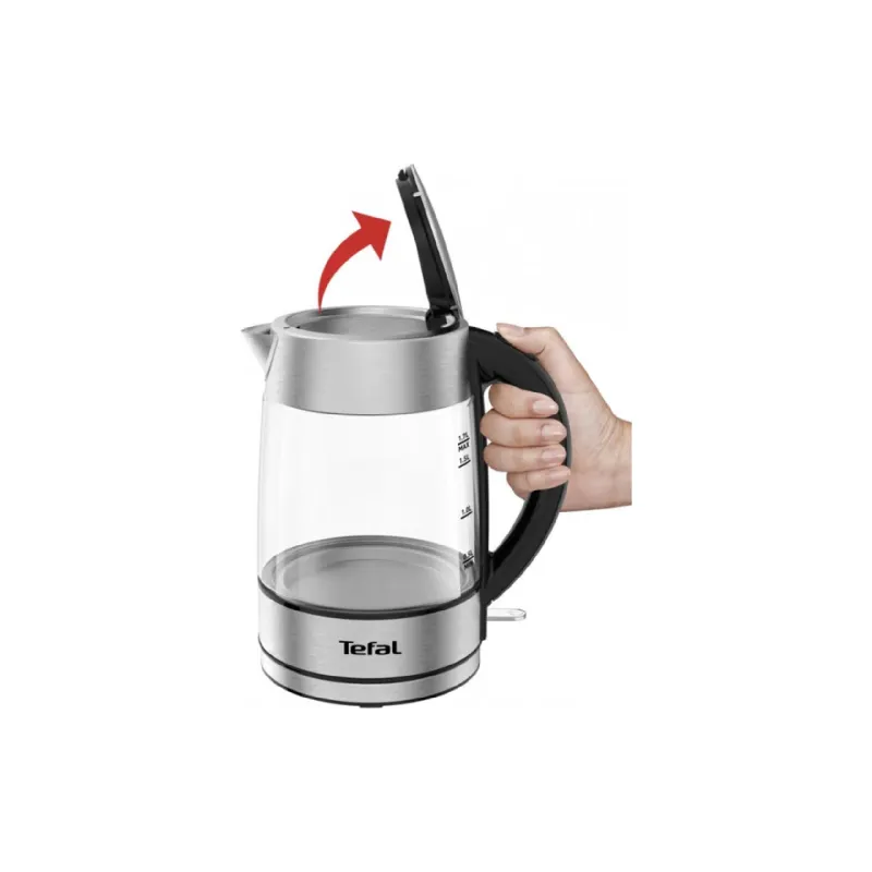 Chaleira elétrica Tefal, Silver/Black (KI772D38)