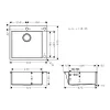 حوض المطبخ Hansgrohe, Gray (43312380)
