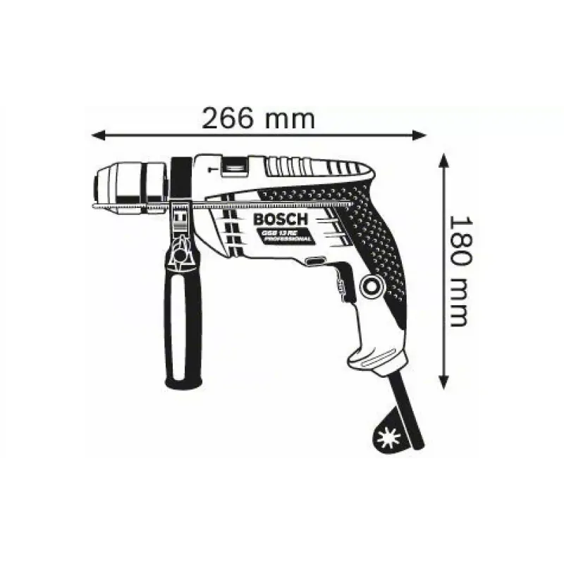 Κρουστικό τρυπάνι Bosch GSB 13 RE (0.601.217.100)