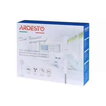 Вентилятор підлоговий Ardesto, White (FN-1608RW)
