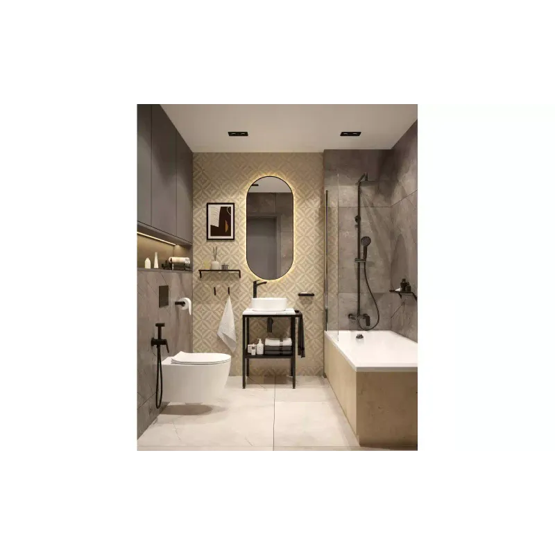 Flush button Deante, Black (CST_N51P)