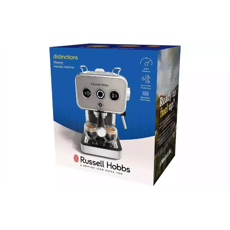 Espressomaschine Russell Hobbs Distinctions 26452-56, Titanium (26452-56)