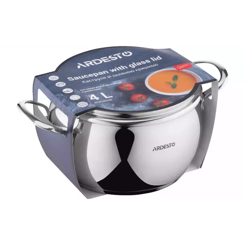 قدر مع غطاء Ardesto Gemini Liguria (AR4340GB)