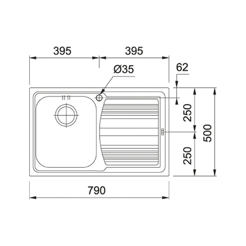 Kitchen sink Franke LLX 611-79 (101.0381.808)