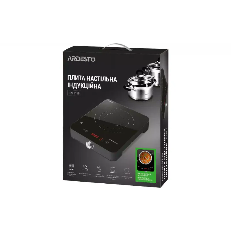 Induktions-Elektroherd Ardesto, Black (ICS-B116)