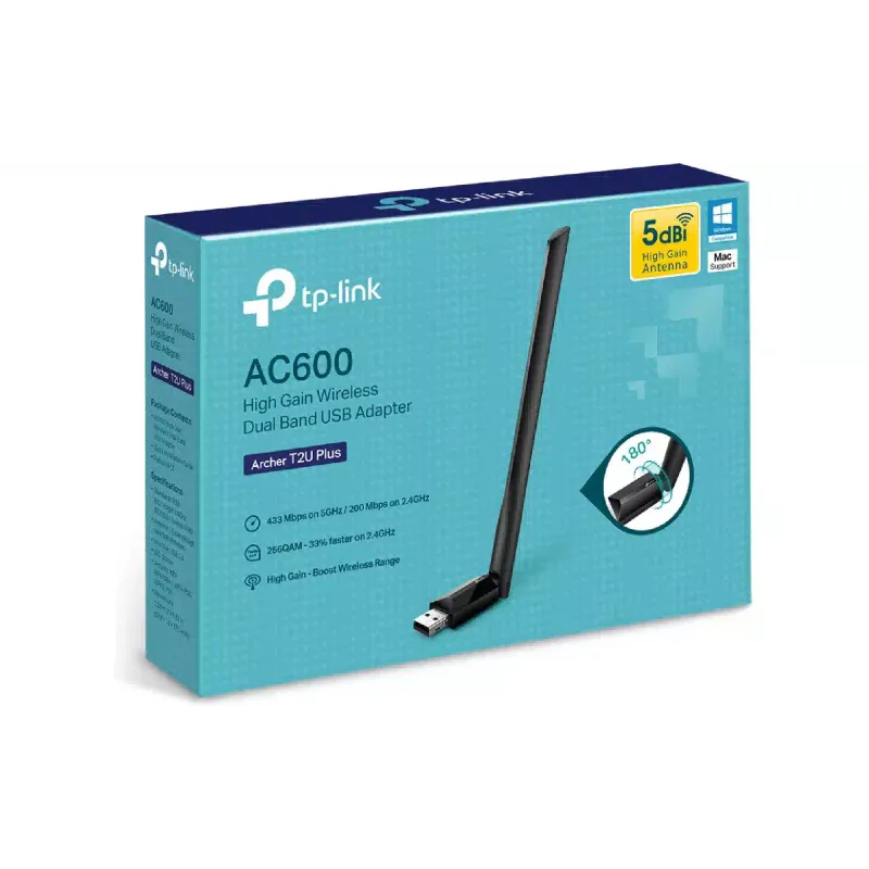 Adaptador Wi-Fi TP-Link (Archer T2U Plus)