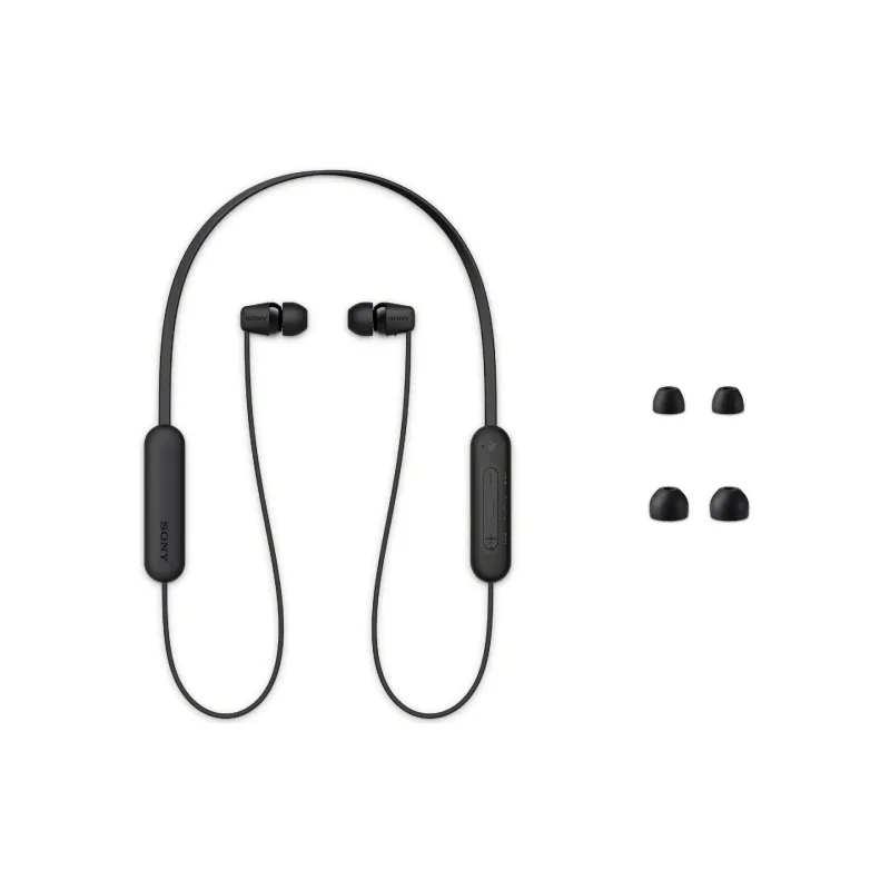 Fones de ouvido Sony WI-C100, Black (WIC100B.CE7)