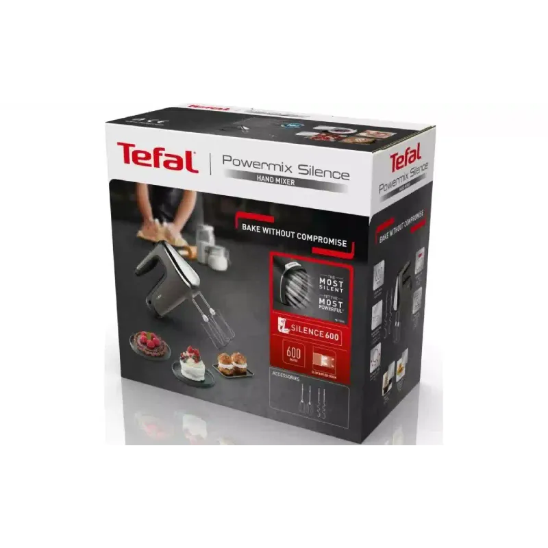 Ročni mešalnik Tefal, Black/Grey (HT650E38)