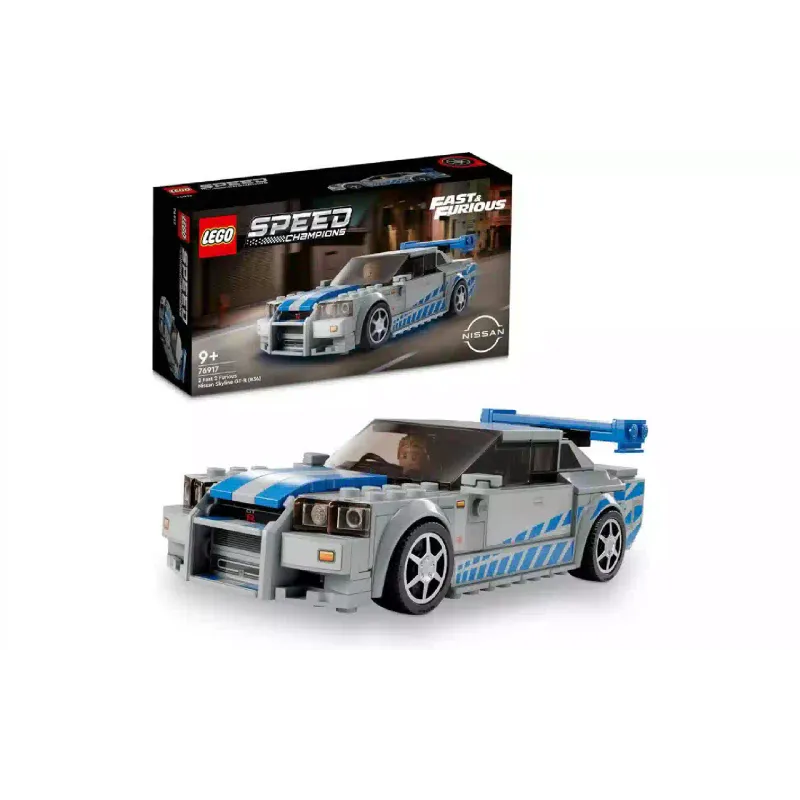 Constructor LEGO Speed Champions 2 Fast 2 Furious Nissan Skyline GT-R (R34) (76917)