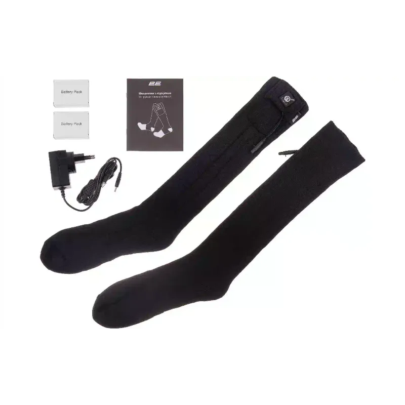 Magas fűtött zokni 2E Plus, Black (2E-HSRCPXL-BK)