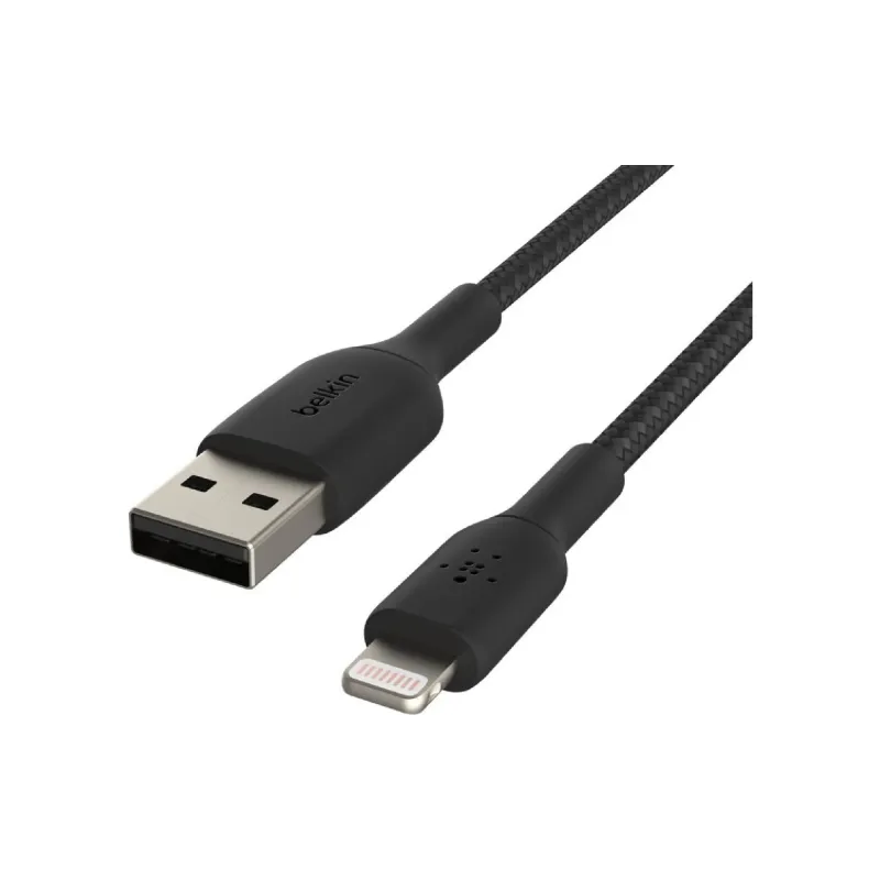 Кабель для зарядки та синхронізації Belkin USB-A - Lightning (CAA002BT2MBK), 2 м, Black