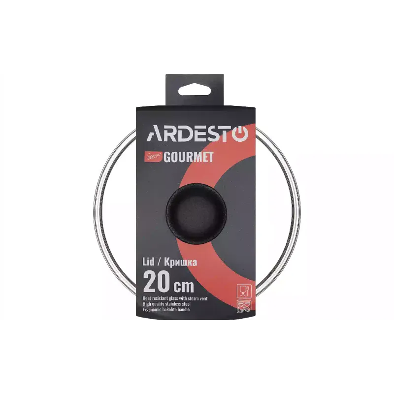 مقلاة مع غطاء Ardesto Gemini Gourmet Aosta, Black (AR1928GMP)