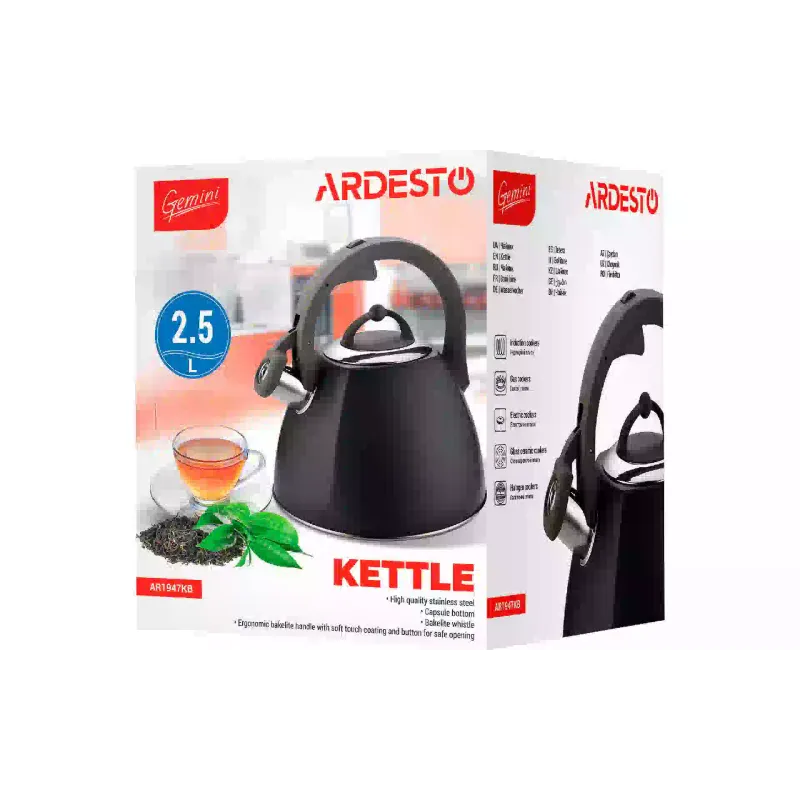 Wasserkocher Ardesto, Gray (AR1947KB)