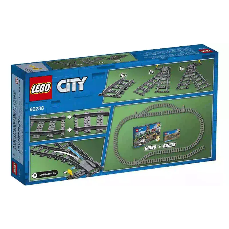 Construtor LEGO City Trains Switch Tracks (60238)