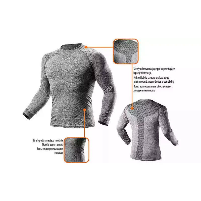 Μπλουζάκι Neo Tools, Gray (81-660-L/XL)