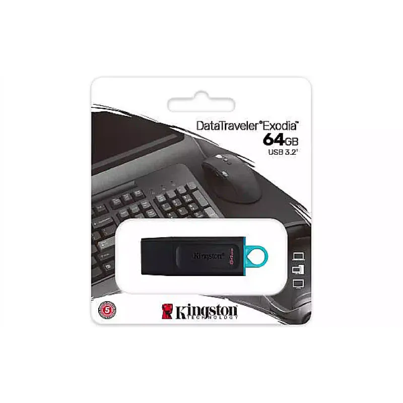 unidade USB Kingston, Black (DTX/64GB)