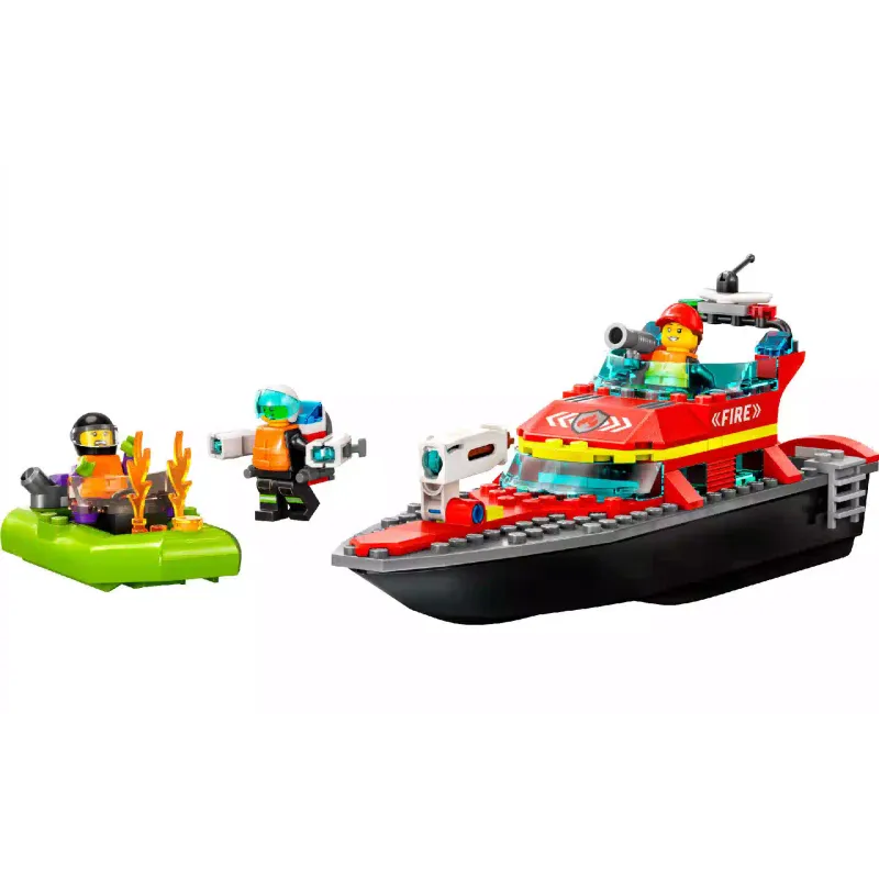 Konstruktőr LEGO City Fire Fire Rescue Boat (60373)