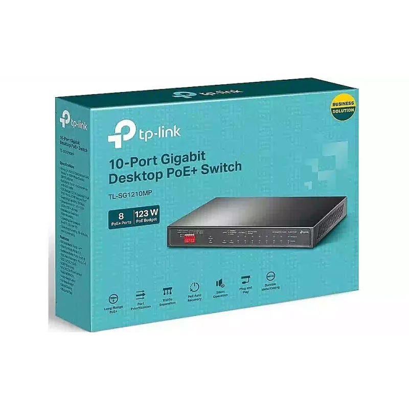 Превключвател TP-Link TL-SG1210MPE (TL-SG1210MP)