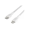 Cabo de carregamento e sincronização Belkin USB-C - Lightning, White (CAA004BT2MWH)