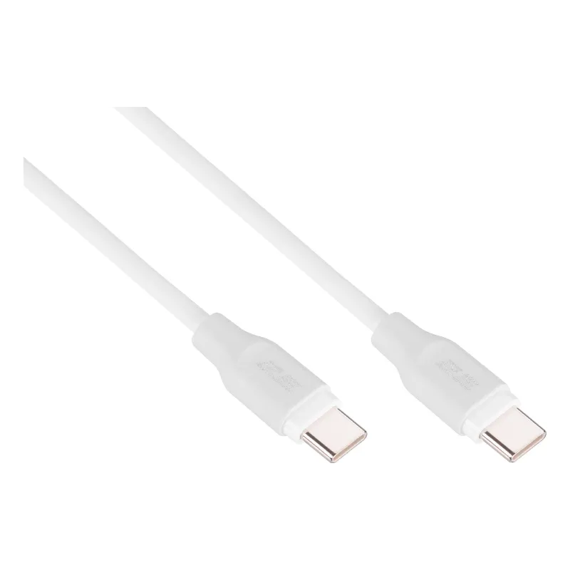 Töltő- és szinkronizáló kábel 2E USB-C - USB-C, White (2E-CCCC-WH)