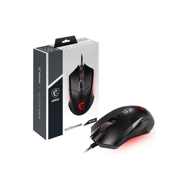 الفأر MSI GM08, Black (S12-0401800-CLA)